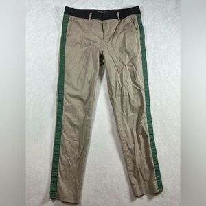 Vince Size 6 Camel Brown Two Tone Classic Cotton Trouser Pants C12